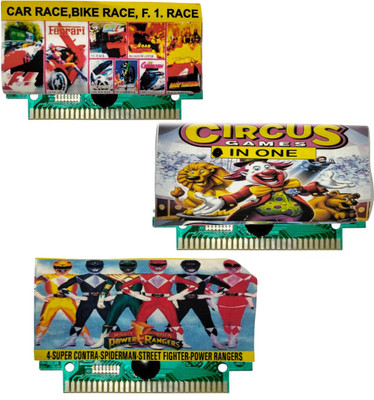COUNTACH 8 Bit TV Video Game Cassettes Like CAR RACE, CIRCUS, POWER RANGER  Gaming Accessory Kit(Multicolor, For Wii U)