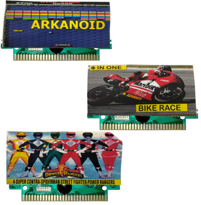 COUNTACH 8 Bit TV Video Game Cassettes Like ARKANOID, BIKE RACE, POWER RANGER  Gaming Accessory Kit(Multicolor, For Wii U)