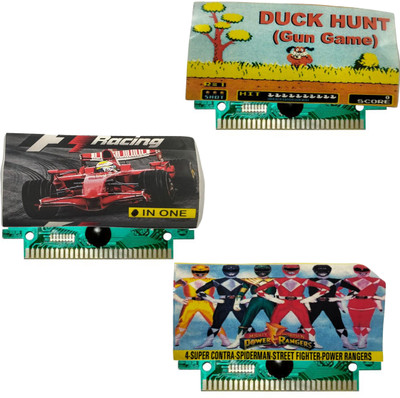 COUNTACH 8 Bit TV Video Game Cassettes Like DUCK HUNT, F1 RACE, POWER RANGER  Gaming Accessory Kit(Multicolor, For Wii U)