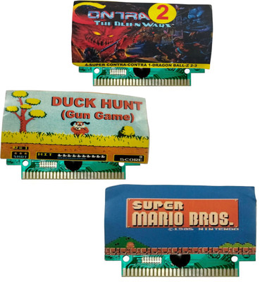 COUNTACH 8 Bit TV Video Game Cassettes Like CONTRA 2. DUCK HUNT, SUPER MARIOBROS  Gaming Accessory Kit(Multicolor, For Wii U)
