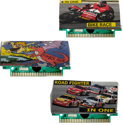 COUNTACH 8 Bit TV Video Game Cassettes Like BIKE RACE,BOMBER MAN, ROAD FIGHTER  Gaming Accessory Kit(Multicolor, For Wii U)