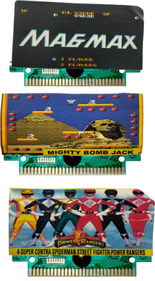 COUNTACH 8 Bit TV Video Game Cassettes Like MAGMAX, MIGHTY BOMB JACK, POWER RANGER  Gaming Accessory Kit(Multicolor, For Wii U)