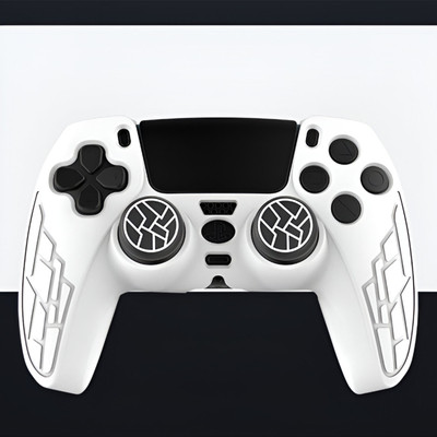 HICLE Anti-Slip Joystick Cap for Controllers – 3D Silicone Thumb Grip Cover Pack of 2  Gaming Accessory Kit(Black, White, For Xbox, PS5, PS4, Xbox One)