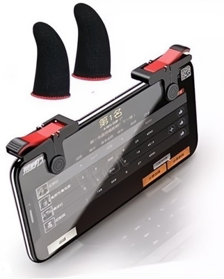 TooHype Pack 2 Trigger+Finger sleeve Mobile pubg/ FauG/ Free Fire/Call of Duty Free fire  Gaming Accessory Kit(Red, For Android, iOS)