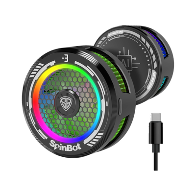 SpinBot IceDot MAG V1 semiconductor Magnetic Mobile Cooler |15W | RGB Lights| with Clip  Gaming Accessory Kit(Black, For Android, iOS)