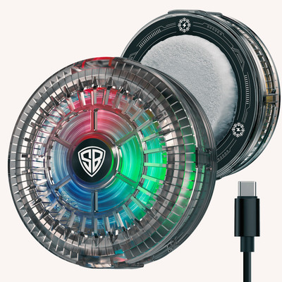 SpinBot IceDot Mag Air Ultra Lite-Ultra Slim Magnetic Mobile Gaming Cooler|15W|RGB Light  Gaming Accessory Kit(Black, For Android, iOS)