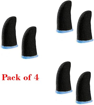 WHAAKART Finger Cots (Pack of 3 Pairs) Trigger Game Controller for PUBG  Gaming Accessory Kit(Black | Gray, For Android, PS4)