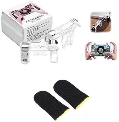 D-STONE PUBG Game Trigger And Finger Sleeves Compatible All Smartphones  Gaming Accessory Kit(Transpareent, For Android, iOS)