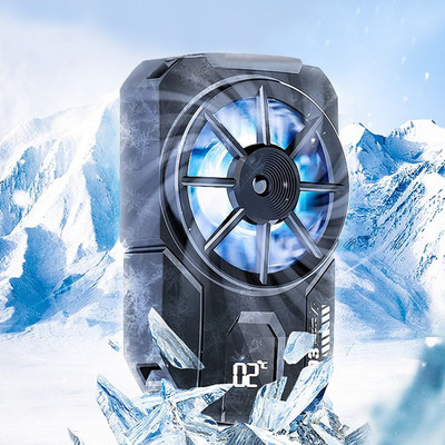 MOBIZAC DLA3 Mobile Phone Radiator Cooling Gaming Cooler Mobile Fan Ergonomic Cooling Pad(Black)