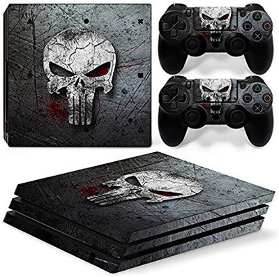 A1GRAPHIX Skin Sticker Cover for PS4 Pro Console and Controllers AB  Gaming Accessory Kit(Black, For PS4)