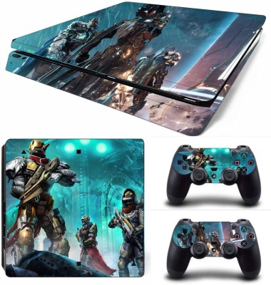A1GRAPHIX Theme 3M Skin Sticker Cover for PS4 Slim Console and Controllers K  Gaming Accessory Kit(Multicolor, For PS4)