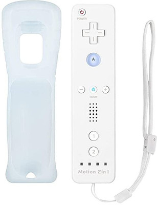 DKD remote for nintendo wii 2 in 1 motion plus controller with silicone sleeve  Gaming Accessory Kit(White, For Wii)