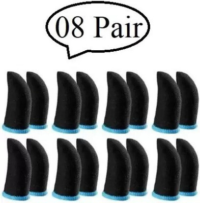 Dopshop Sleeve Free Fire/Call of Duty/PubG Mobile Game Finger Sleeve 08 Pairs  Gaming Accessory Kit(Black L L Blue, For Android, Mac OS)