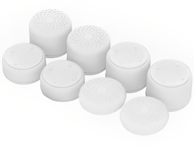 OIVO INDIA 8Set White Silicone FPS Thumb Grip  Gaming Accessory Kit(White, For PS4, PS5, PS3)