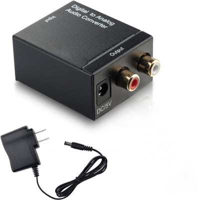 OG X NEXA WITH DEVICE Digital to Analog Audio Converter DAC Digital SPDIF Optical to Analog Gaming Adapter(Black, For PS4)