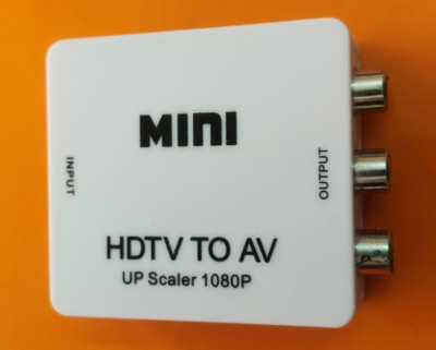 TERABYTE HDTV TO AV Converter UP Scaler 720/1080p Full HD Gaming Adapter(White, For PC, X-box 360, Xbox One, PS3, PS2, PS4)