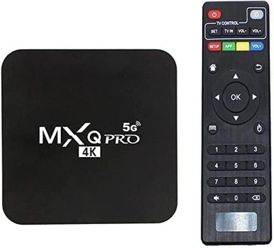 RyzCare 4K TV Box, 4K Mini PC Box, Smart TV Most Latest 11.1 2GB Ram, Gaming Adapter(16GB ROM WiFi Support With Remote, Black, For PC)