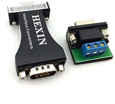 Hexin RS232 to RS485 Serial Port Data Interface Adapter Converter 1.2KM 3 Bit Gaming Adapter(Black, For PS3, Wii U, Mac OS)