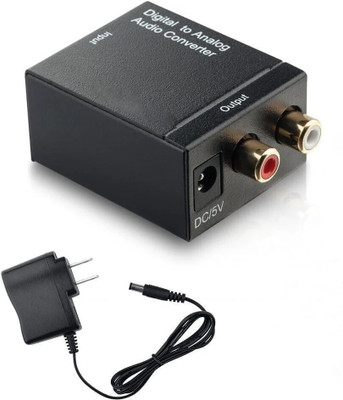 Sancy Digital to Analog Audio Converter DAC Digital SPDIF Optical to Analog Gaming Adapter(Black, For PS4)