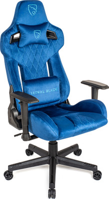 Lethal Black Multipurpose Ergonomic Gaming Chair with Breathable Fabric & Adjustable Armrest| Gaming Chair(Blue)