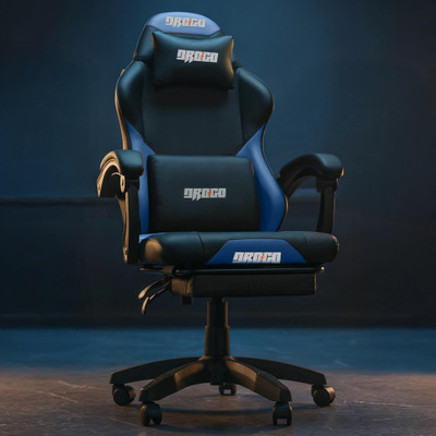 Drogo Aura Premium Ergonomic Gaming Chair|MultiFunctional Computer Chair with Footrest Gaming Chair(Black, Blue)