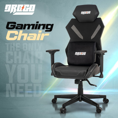 Drogo Ergonomic Gaming Chair with Adjustable Seat 3D Armrest, Breathable Mesh Material Gaming Chair(Black)