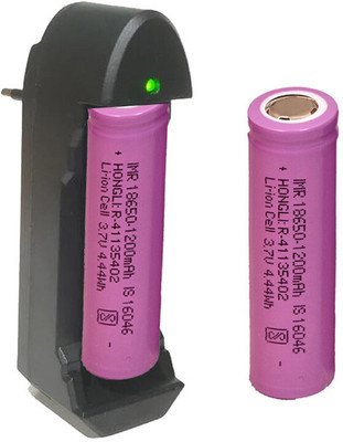 CONSONANTIAM 1 PCS Hongli 3.7V 1200 mAH Rechargeable Lithium ion Battery with 1 Cell Charger Game Battery(Yes)