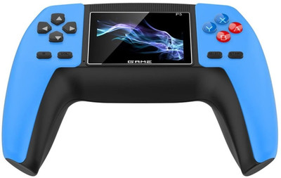 HG WORLD Retro P5 Gamepad gaming console forPortableStyle Pocket GameBox Handheld Gaming 3.5TFT Screen Rechargeable Battery handheld console Hand video game for tv 128MB GB with 500+Preinstall video game handheld,Best Gift All Ages Mario Game, Mortal Kombat(Blue, Mini Video Game for Kids & Modern Ga