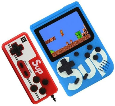 markif SUP GAME BOX 400 IN 1 HANDHELD CONSOLE WITH REMOTE CONTROL (BLUE) 8 GB with MARIO, CONTRA, MANY MORE(Blue)