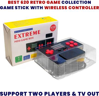 fineshape EXTREME MINI GAME BOX 620 ALL TIME FAVOURITE GAMES 620 GAMES GB with MARIO, CHIP & DALE, DOUBLE DRAGON, CONTRA, ADVANTURE ISLAND, 615 EXCITING GAMES