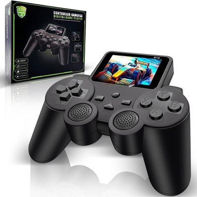 TANISHKA ENTERPRISES S10 Handheld Video Game for Kids 520 in 1 Controller Gamepad Video Game Console via Micro SD card. GB with YES(Black)