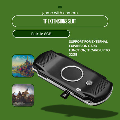 GROZA PXP Handheld Video Gaming Console Player Built-in 10000 Games Portable 4.3 8gb GB with Action-Adventure, Fighting, First-Person Shooter, Sports 10000 Game Built-in 8GB(Black)