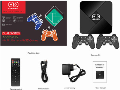 PTCMart Gamebox Hd 4K G5 Video Console Retro Games With Tv Android ...
