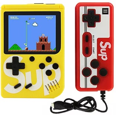 Qaz Best 400 in 1 Sup Game USB Rechargeable Console with 2 Player Remote Controller N/A GB with Inbuilt 400 Games, Super Mario, Mario,Snow Bros, Turtles,Adventure Islandad(Multicolor)