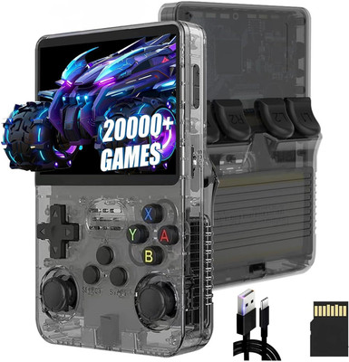 Lonekart R36S Retro Game Box Classic Video Games Portable Handheld Pocket Console 64 GB with Contra 1, Contra Force, Street Fighter 20, Snow Bros, Super Mario Bros 3, Super Mario 6(Purple)