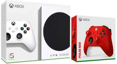 Xbox Series S Console with Extra Controller (Pulse Red) 512 GB