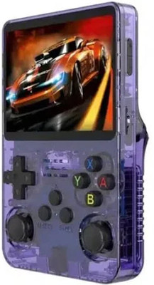 GARNER Handheld Pocket R36S Retro Classic Console Portable Handheld Console Video Game 64 GB with 10000+ Support Classic Games And work with 20 emulators.(Purple)
