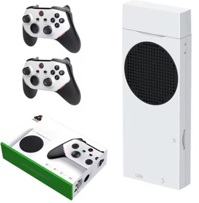 Playtastic M88 TV Game Stick Video Game Console 128 GB with Preinstalled 30000+Games, with 2 Controllers Support 3D Games PS2 Games(White, Black)