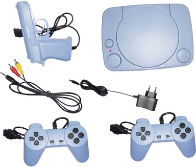 Quotidien 9999 IN 1 GAMING TV BOX WITH RETRO INBUILT CLASSIC GAMES 1 GB with Contra, Super Mario Bros, Duck Hunt, F1(Light Blue)