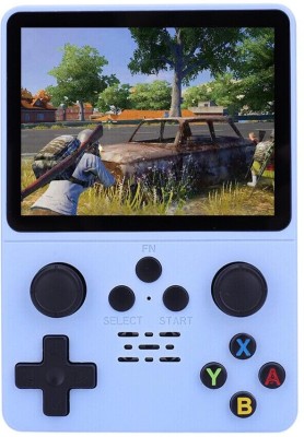 Confiavel X-Ninja R35S Retro Game Console Mini Handheld Gameboy Built in 64 GB with 8000+ Retro Games(Blue)
