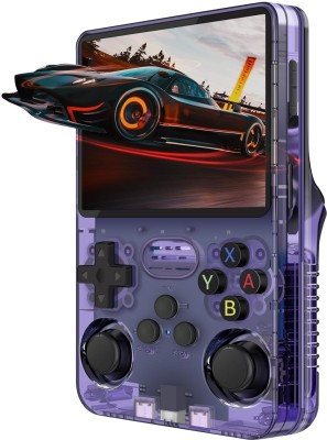 EXtreme Retro R36S Handheld Gaming Console 64 GB with 15000+ Retro Games(Purple)