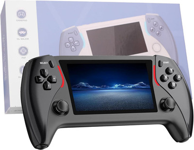 Playtastic Protect X Pro Handheld Retro Game Console Linux System 64 GB with 20+ Emulator 64G TF Card, 15000+ game, Portable Retro Game Console(Black)