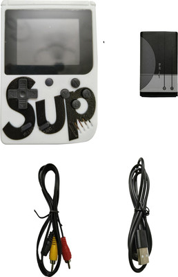 COUNTACH GL999 Grey SUP 400 Video Game Box LED/Screen/ Retro Classic Kids Game Console NA GB with Contra, Snow Bros, Duck Hunt, Spider-Man(Multicolor)
