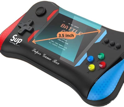 BITWEAVE 3.5 Inch HD Portable X7M Mini Retro Game Console 500 Classic Games 1 Player with 500+ pre-installed classic games including Super Mario, Contra, Street Fighter(Black, Red, No)