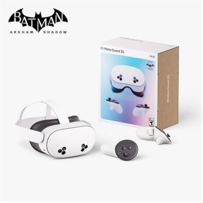 META Quest 3S 128GB VR Console for Unmatched VR Gaming High-Resolution Display Lightweight, Comfortable Design 128 GB with All-in-One Virtual Reality Experience(White, Exclusive Batman Arkham Shadow Game (Limited Offer) | Real VR Next-Gen Thrill)