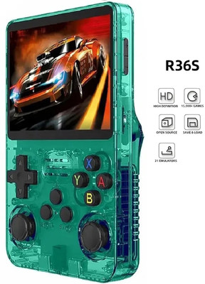 HG WORLD Retro Game R36s gaming console for Portable Style Pocket GameBox Handheld Gaming Consoles 3.5 IPS Screen Rechargeable Battery handheld console Hand video game 64 GB with 15000+Preinstall video game handheld,Best Gift All Ages Mario Game,GTA Vice City(Green, game stick console 4k,PS3 ,PS4,Ni