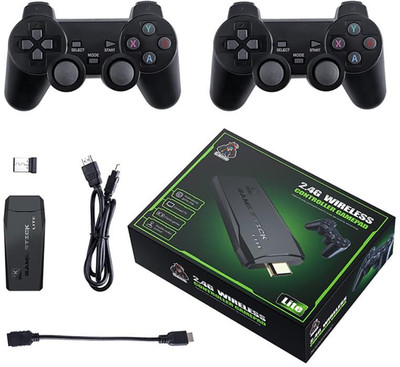 Avista 2.4G Wireless Controller Gamepad 4 GB with Preloaded Games: Enjoy a vast library of classic and modern games(Black)