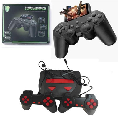 Rhobos Combo S10 Legacy Gamepad 500-in-1 & 8-Bit LCD TV Console with Classic Games NA GB with sports(Black)