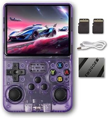 Confiavel R36S Gaming Console 64+32 GB with GTA Vice City, Tekken Dark Resurrection, MOTO GP, Ben 10, WWE Smackdown, Need for Speed 3(Purple)