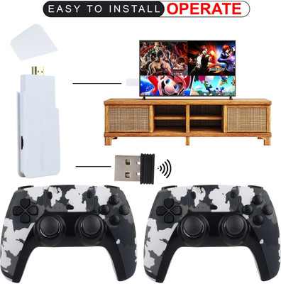 M15 PRO Game Stick Console 2.4G Dual Wireless Gamepad 64 GB Plug & Play 25th Anniversary Edition(Code in the Box - for PC)